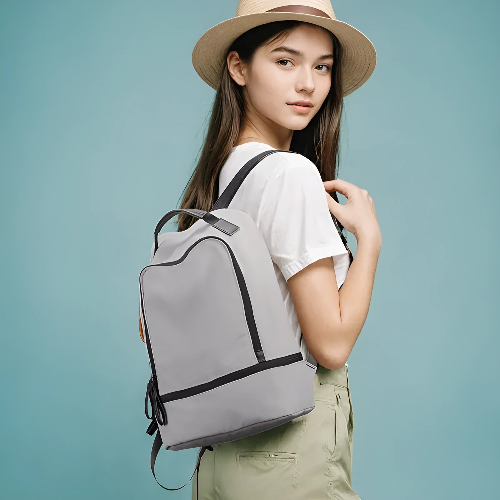 Marco Leideng ultra light Oxford cloth leisure travel backpack in blue black colour