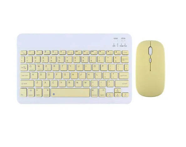 Bluetooth keyboard for tablets and PCs in various colours including white, green, and pink