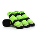 Soft-soled no heel slippage dog shoes in black cloth grey, waterproof rubber boots for medium large dogs