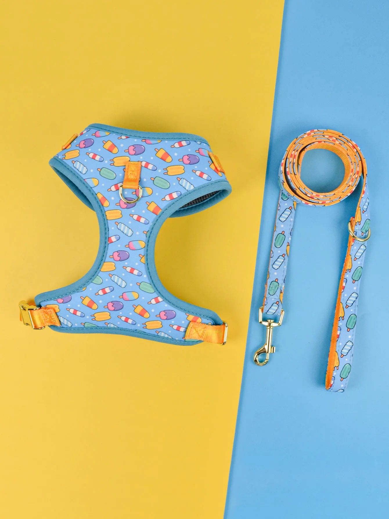 Polyester chest-back haulage rope for medium large dogs in six colour options