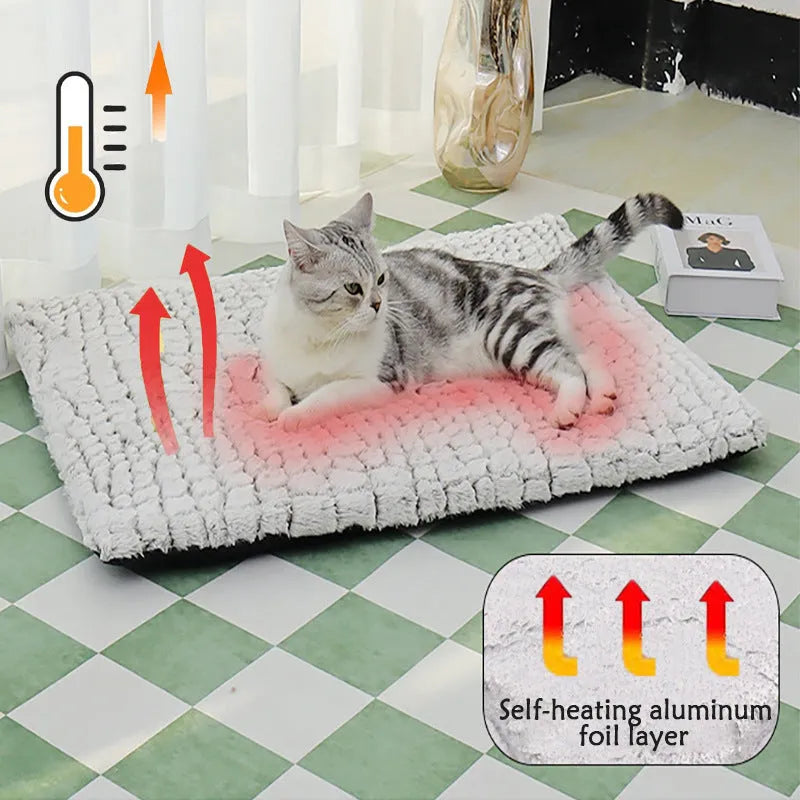 Warm cloth pet pad for dogs and cats in 50x40cm or 70x48cm sizes