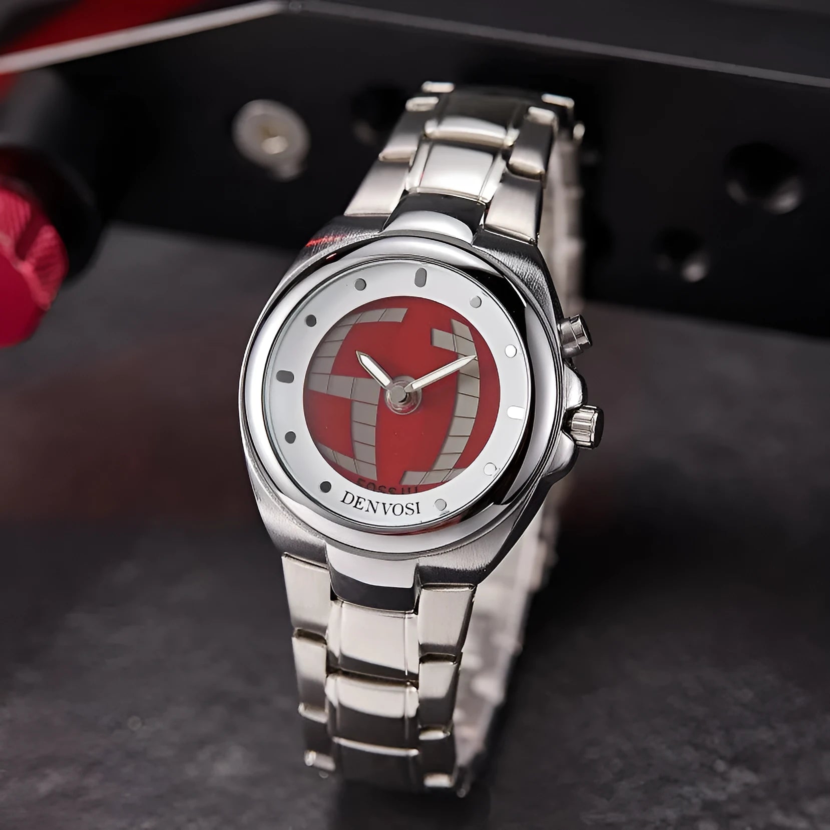 Millennium vintage Y2K digital dual display men's watch with 40mm dial and alloy strap