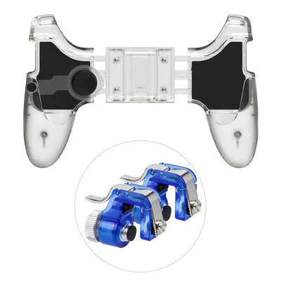 Eating Chicken Artifact mobile phone plug-in gamepad in black or brown black.