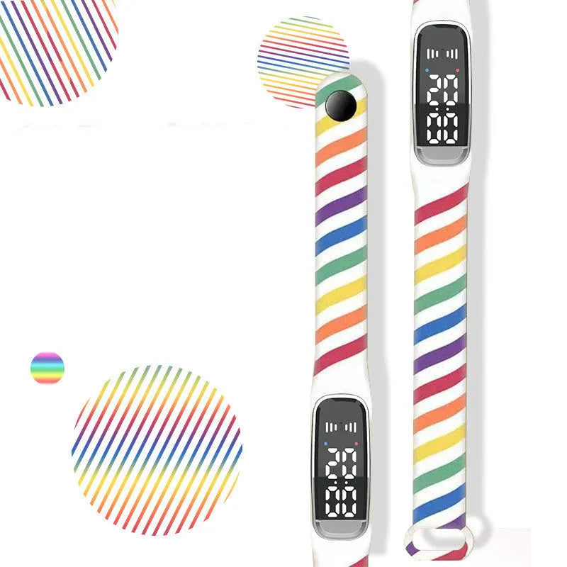 Black and white ultrasonic mosquito repellent bracelet with USB charging cable, compact portable design