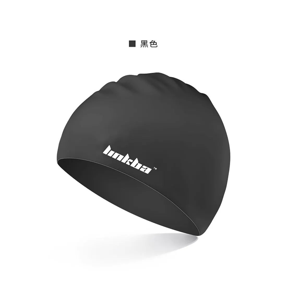 Professional silicone swimming cap with built-in waterproof earmuffs in multiple colour options.