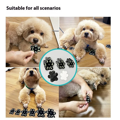 Breathable invisible claw pad foot stickers for dog paw protection in silicone cloth material